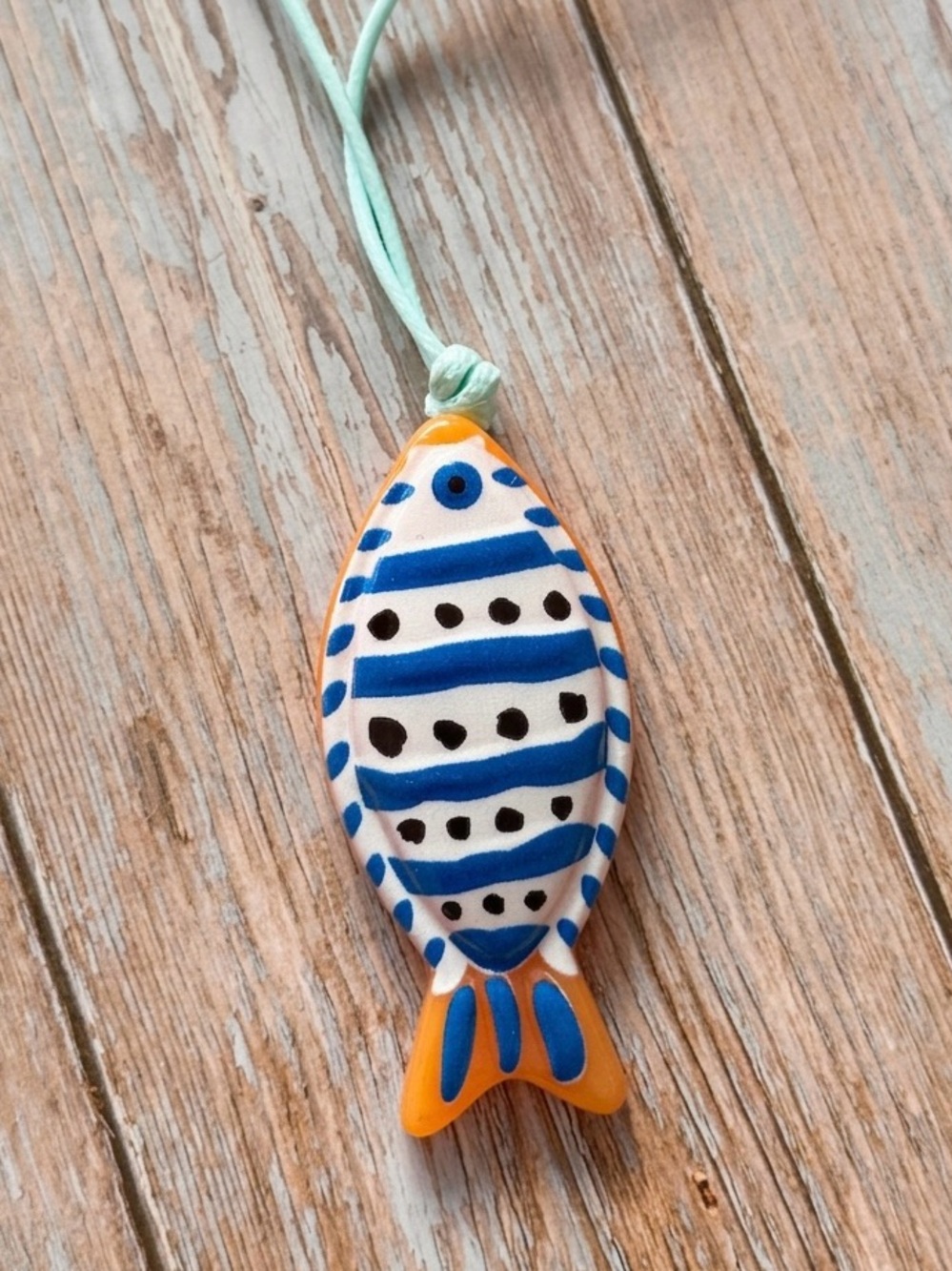 Zara Inspired Blue Fish Pendant Necklace Summer Jewelry Cute Coastal Aesthetic